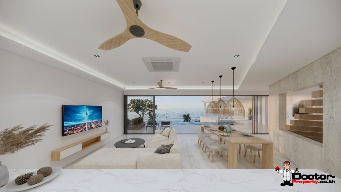 New 3 Bedroom Villa with Sea View and Pool – Chaweng Noi, Koh Samui – For Sale